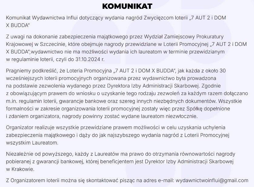 Przełom! Sąd odblokował miliony dla zwycięzców loterii Buddy.