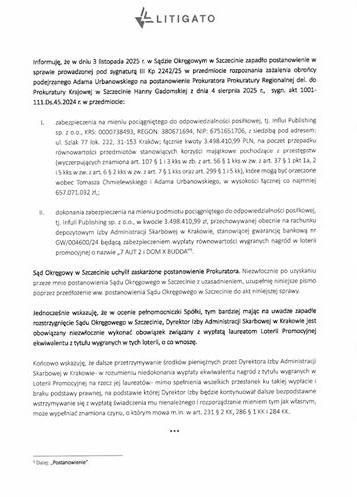Przełom! Sąd odblokował miliony dla zwycięzców loterii Buddy.