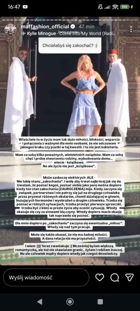 Maffashion mówi wprost o miłości i samotnym życiu. „To nie jest bajka”