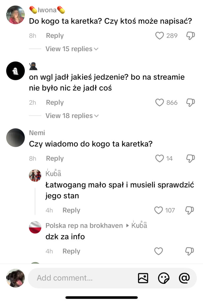 Nieprawdopodobne. Karetka po transmisji u Łatwoganga. Jest nagranie