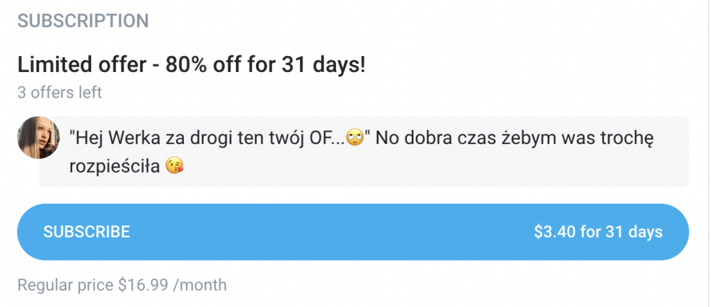 Werka z „Mama i Werka” ostro rozkręca się na niebieskiej platformie. Teraz sprzedaje za 12 złotych