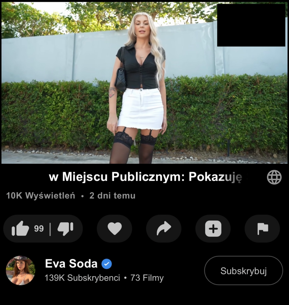 Typiara nagrała film w Polsce na pomarańczową platformę w miejscu publicznym