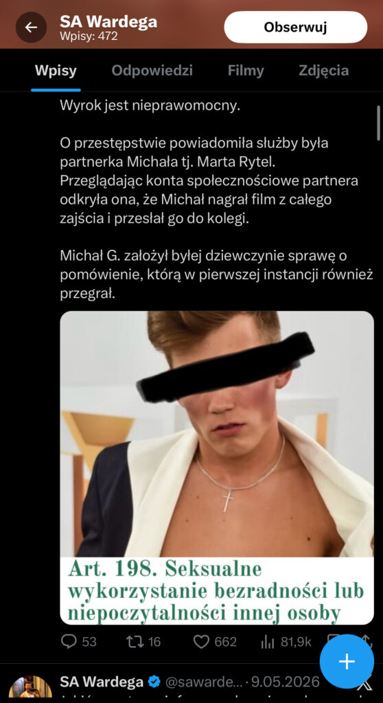 Influencer Michał G. skazany. Zapadł wyrok, jest nieprawomocny
