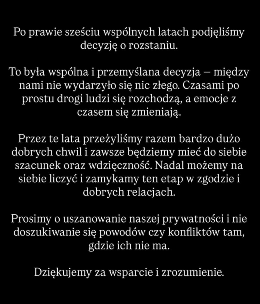 Żabson i Lila Janowska rozstali się. Wydali oświadczenie