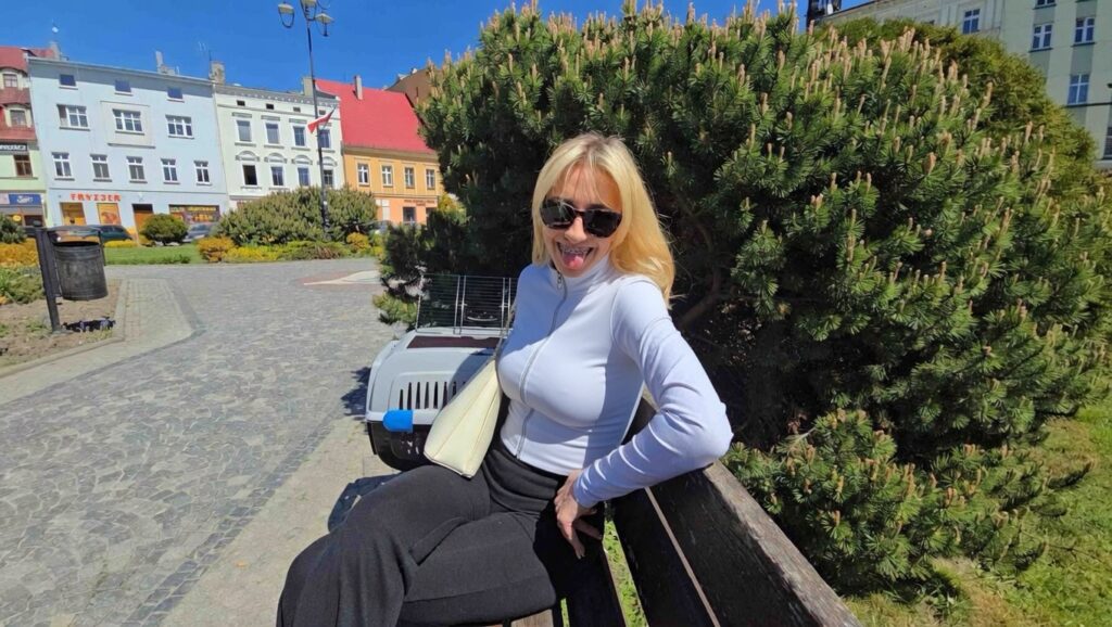 Polka nagrała film na pomarańczową platformę w Głuchołazach. Jest nagranie