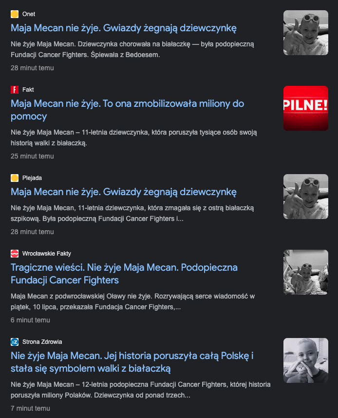 Maja Mecan od Dissu na Raka – żyje. Popularne portale pomyliły osoby